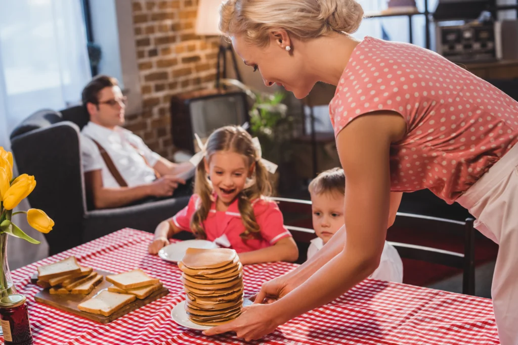 Does Burger King Have Pancakes? 6 A family enjoying breakfast together at a Burger King restaurant