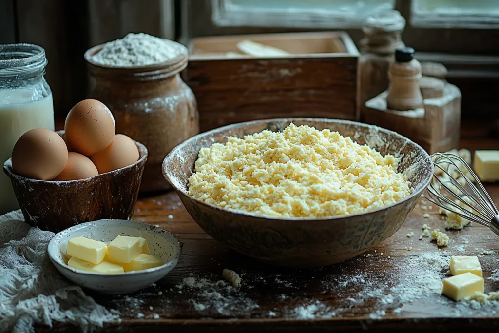 What is the difference between southern cornbread and sweet cornbread? 4 Cornbread ingredients and preparation in progress