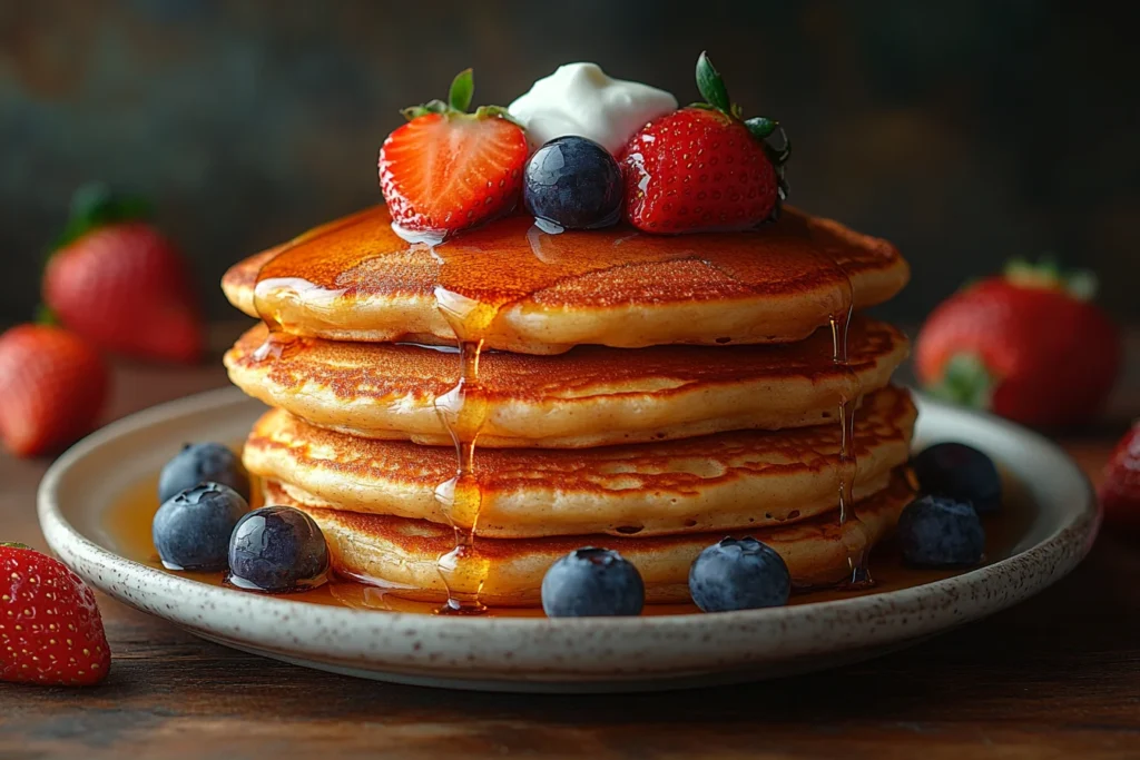 Why are restaurant pancakes so fluffy