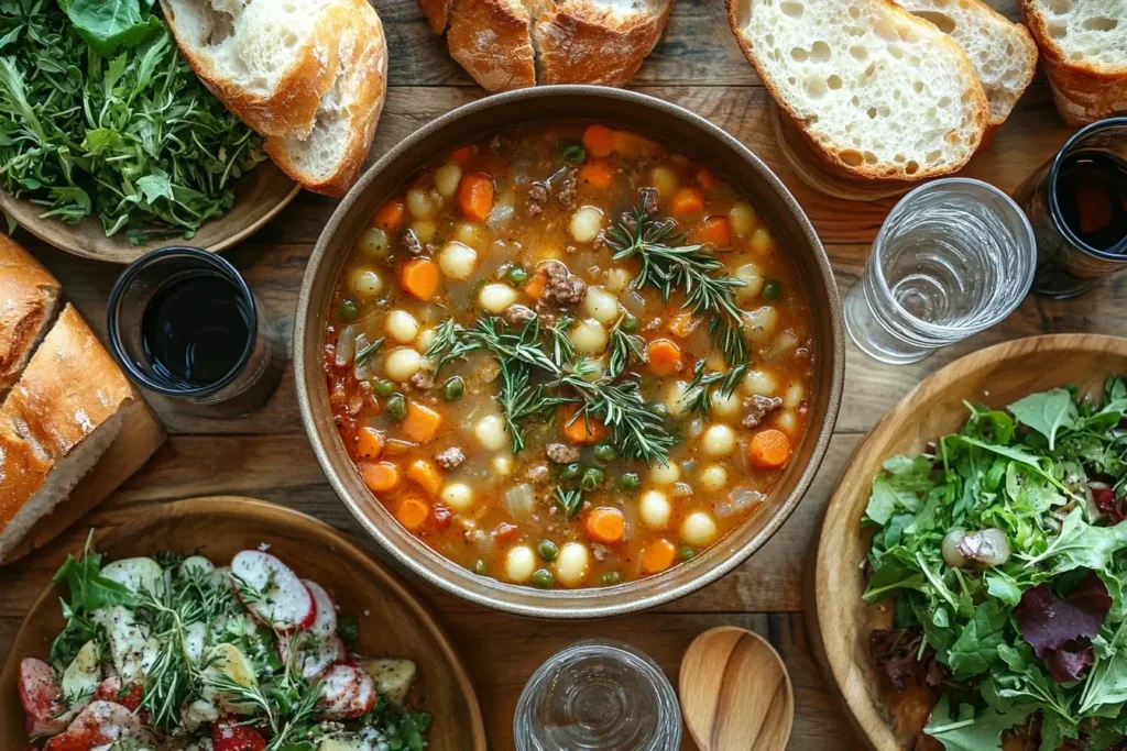 The Ultimate Guide to Old-Fashioned Vegetable Beef Soup Recipe 11 Family Style Dinner with Vegetable Beef Soup 1 The Ultimate Guide to Old-Fashioned Vegetable Beef Soup Recipe