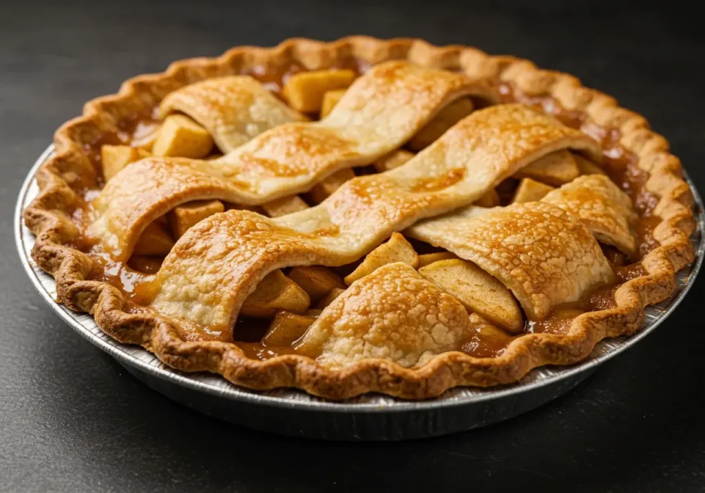 What Can I Use to Thicken Apple Pie Filling for Canning? 10 Freshly baked apple pie with bubbling filling