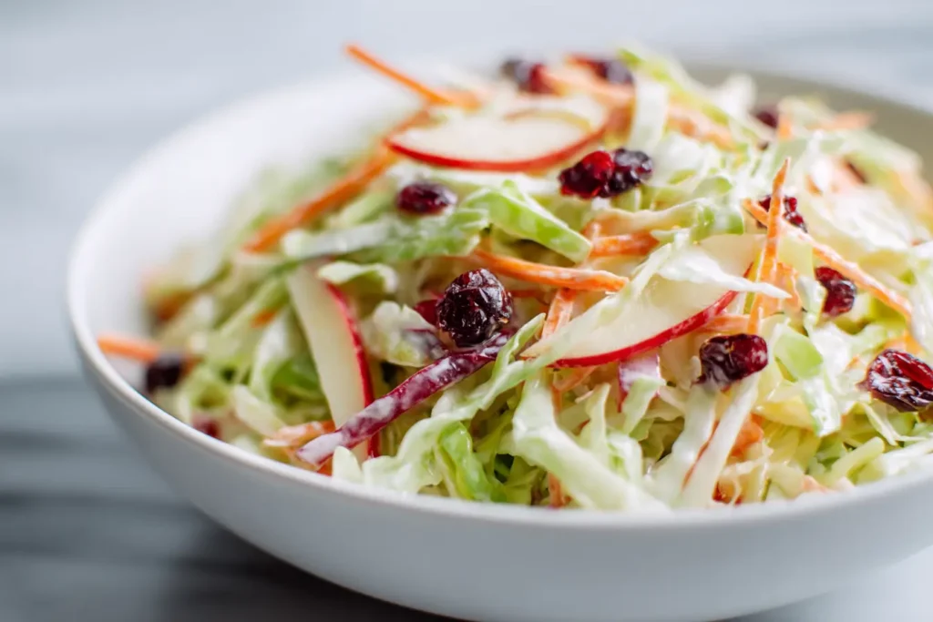 Apple Cranberry Coleslaw Featured