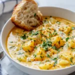 Cheddar Garlic Herb Potato Soup 5 Cheddar Garlic Herb Potato Soup article