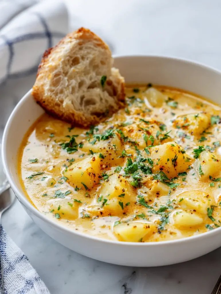 Cheddar Garlic Herb Potato Soup 4 Cheddar Garlic Herb Potato Soup article