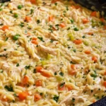 Creamy Chicken pot Pie Orzo Featured