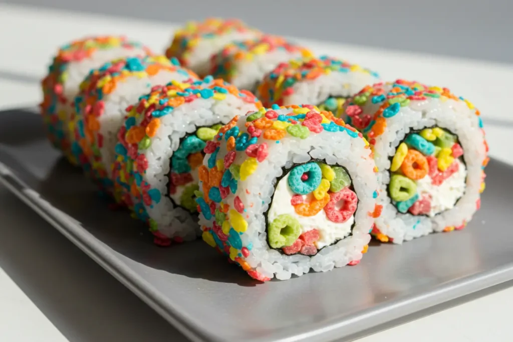 Fruity Pebbles Sushi featured