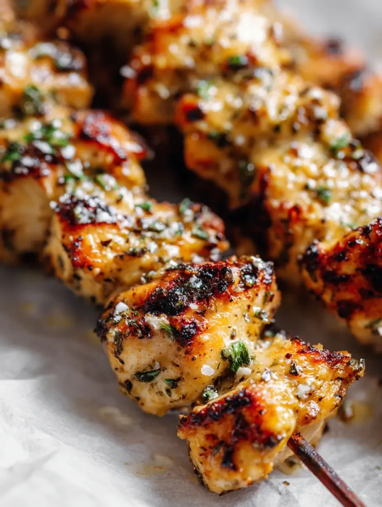 Grilled Ranch Garlic Parmesan Chicken Skewers 4 Grilled Ranch Garlic Parmesan Chicken Skewers Article