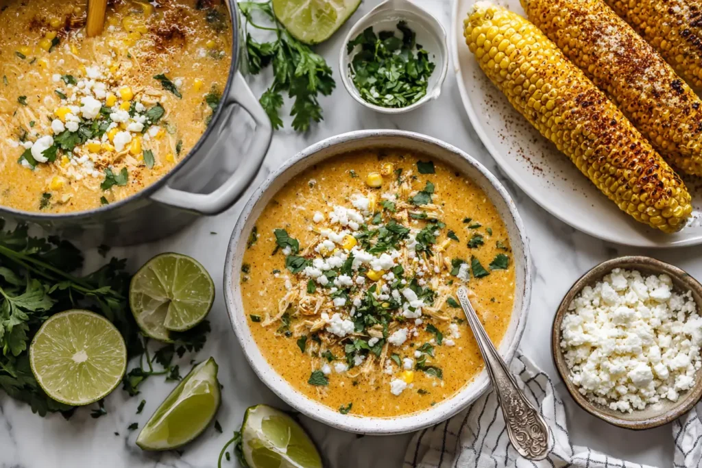 Mexican Street Corn Soup featured