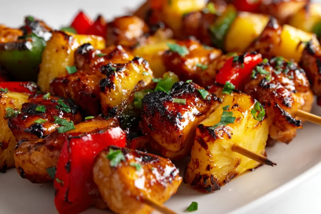 Pineapple Chicken Kabobs featured