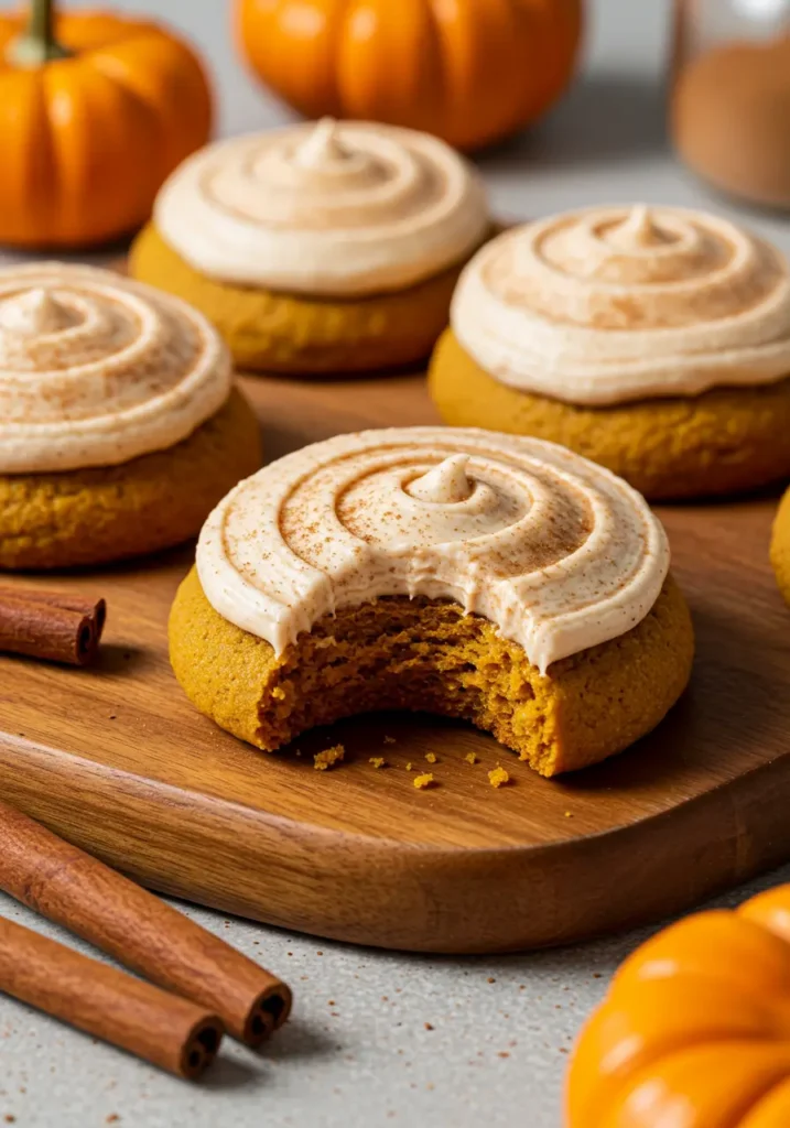 Soft Pumpkin Cookies with Cinnamon Frosting 4 Soft Pumpkin Cookies with Cinnamon Frosting Article