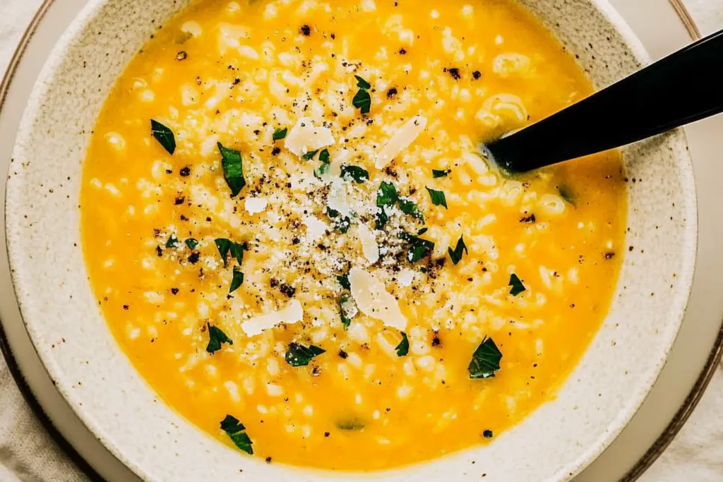 Steaming golden Italian Penicillin Soup garnished with parsley and pepper in a shallow bowl, perfect as a homemade soup recipe within easy soup recipes, easy soups, and healthy soup recipes.