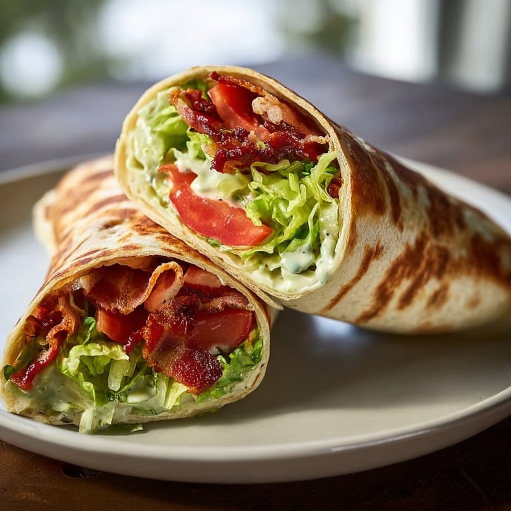 Healthy BLT Wraps with Secret Sauce 4 Healthy BLT Wraps with Secret Sauce