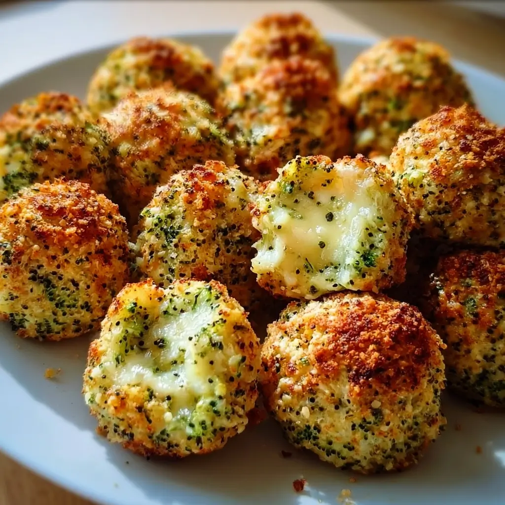 Baked Broccoli Cheese Balls 