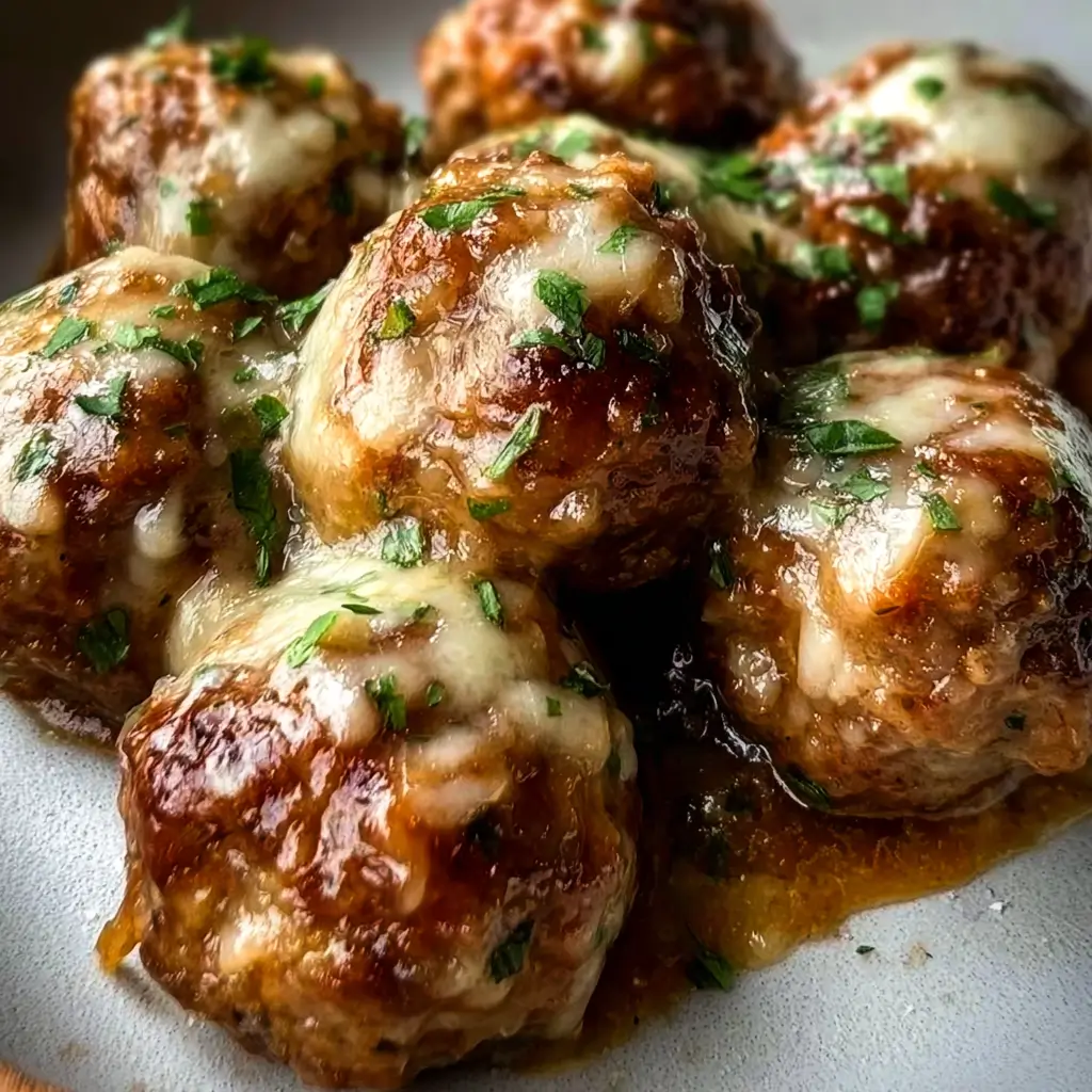 Crockpot French Onion Meatballs S article