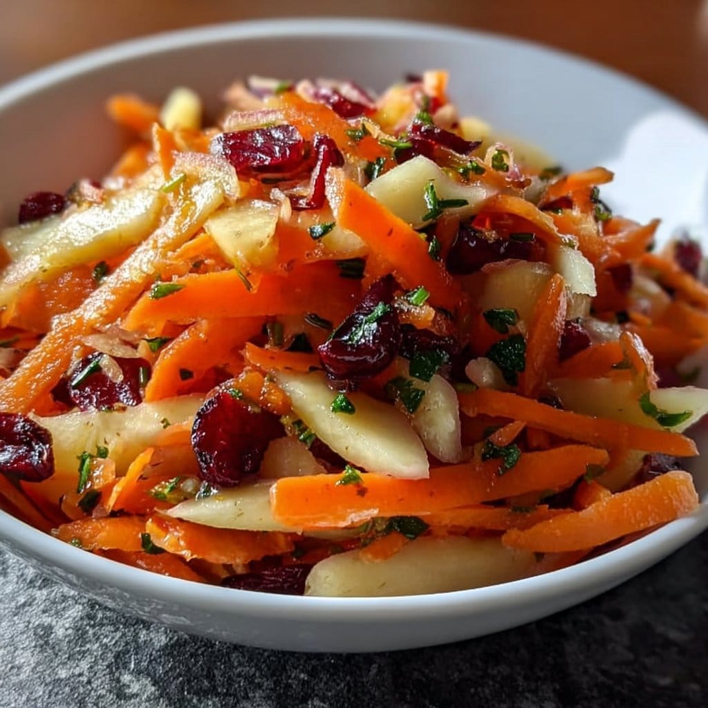 Refreshing Apple Cranberry Carrot Salad