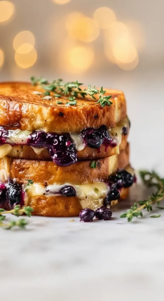Juicy Blueberry Grilled Cheese