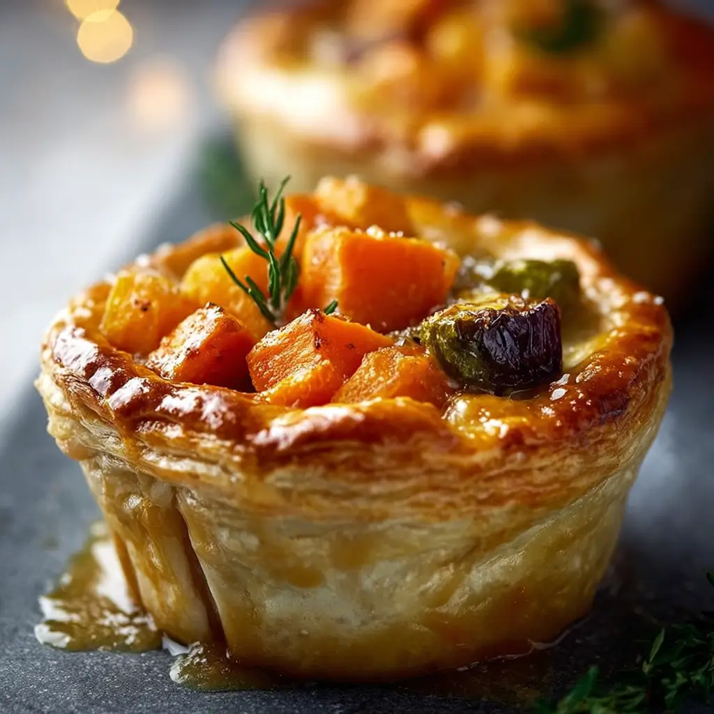 Roasted Autumn Vegetable Pot Pies