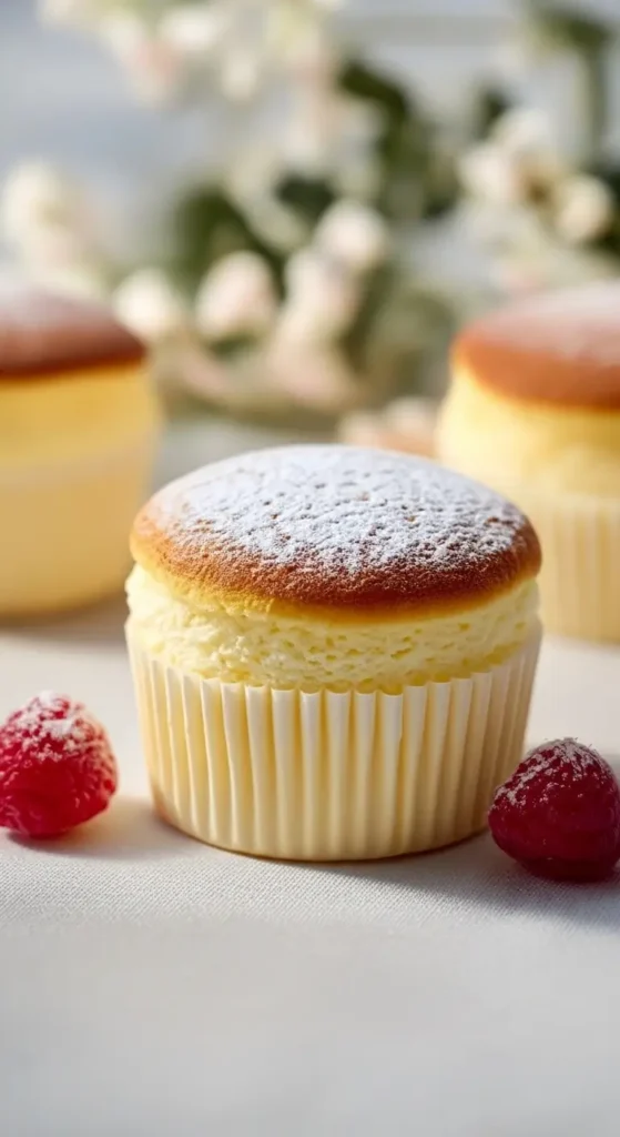 Japanese Cotton Cheesecake Cupcakes