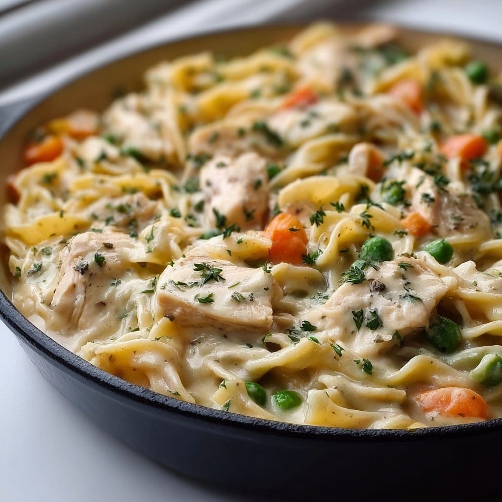 Quick Chicken Pot Pie Pasta 4 Quick Chicken Pot Pie Pasta