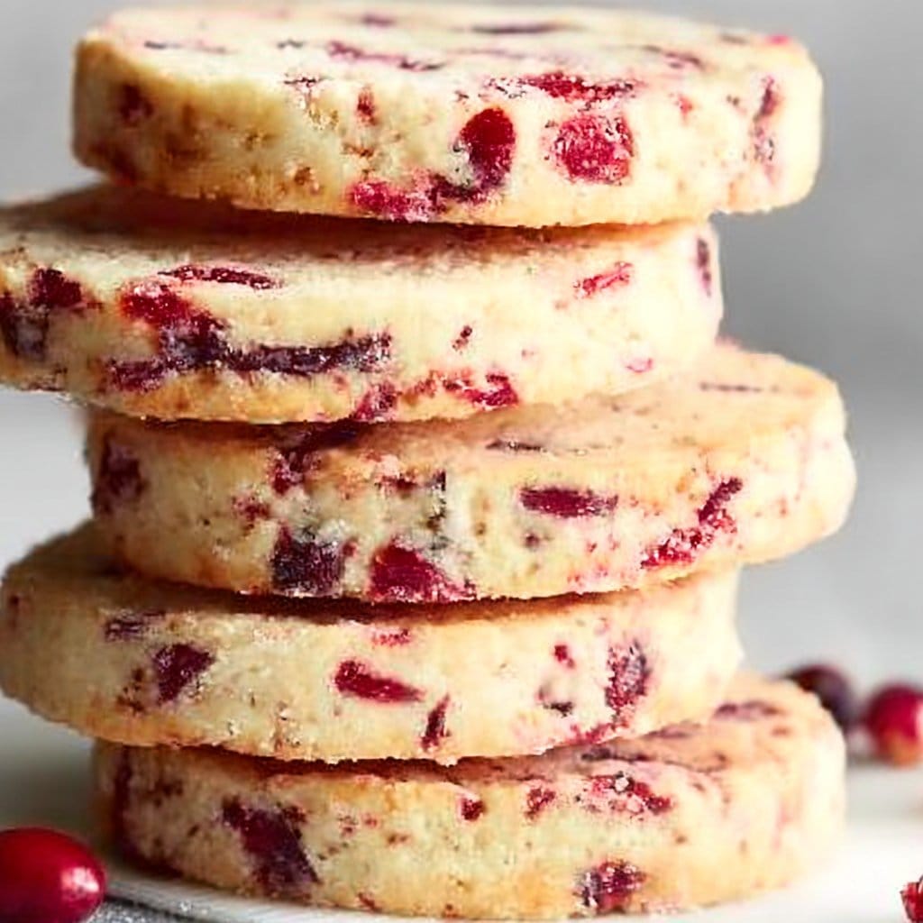 Cranberry Shortbread Cookies