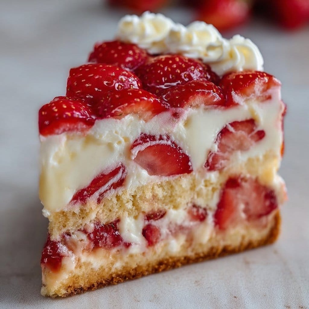 Strawberry Custard Delight Cake: A Tasty Recipe Guide
