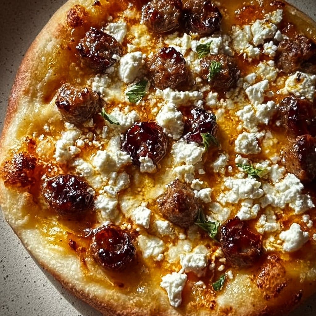 Hot Sausage Feta Honey Pizza: A Sweet and Spicy Masterpiece
