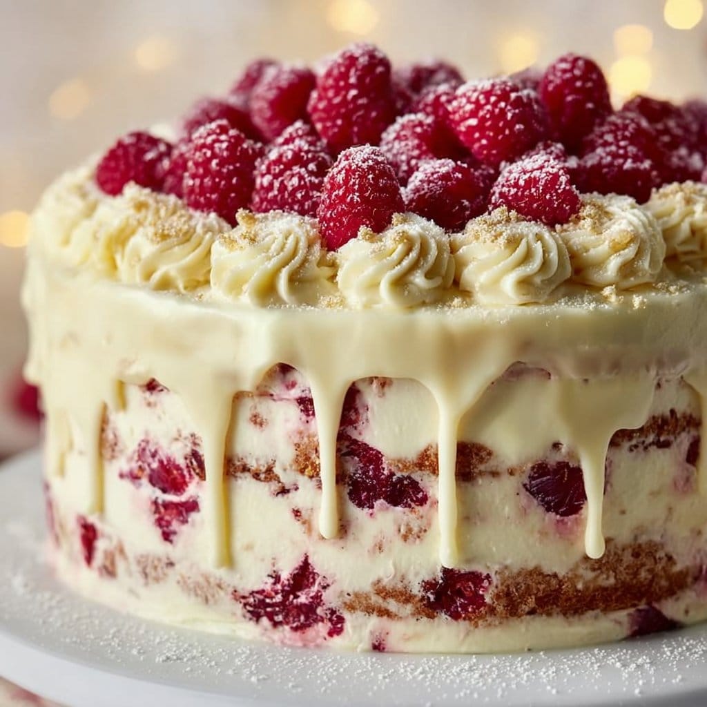 image 19 White Chocolate Raspberry Dream Cake: A Heavenly Dessert