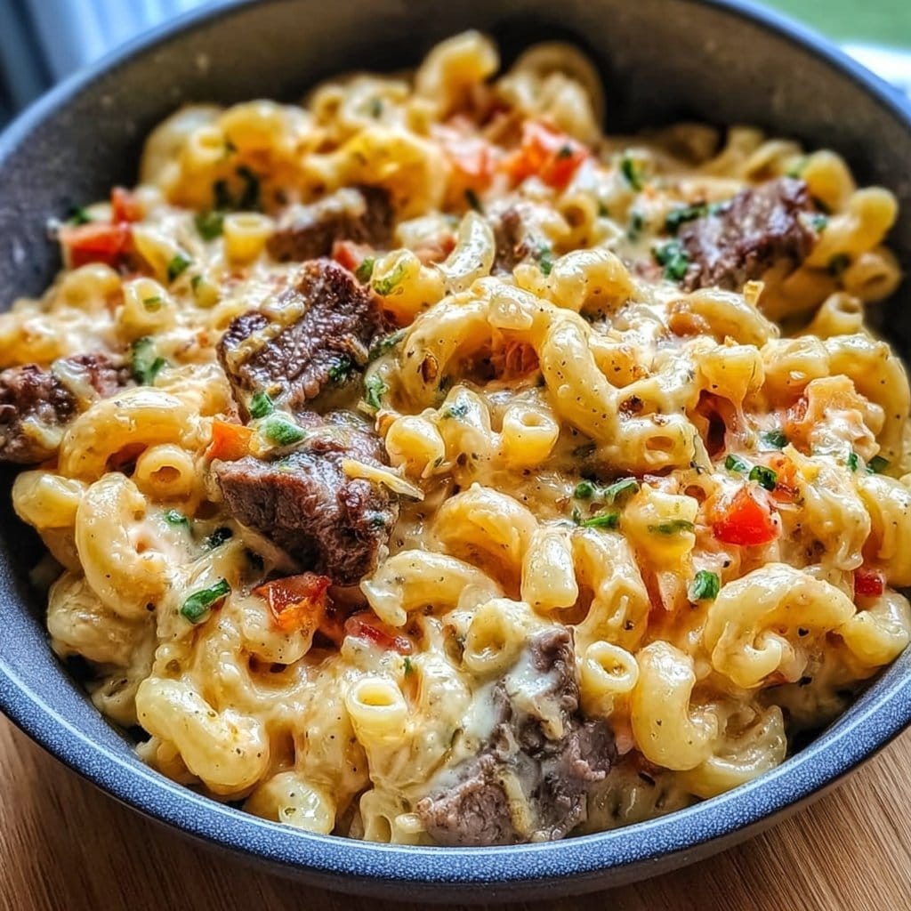 Steak & Pepper Jack Queso Mac 4 Steak & Pepper Jack Queso Mac