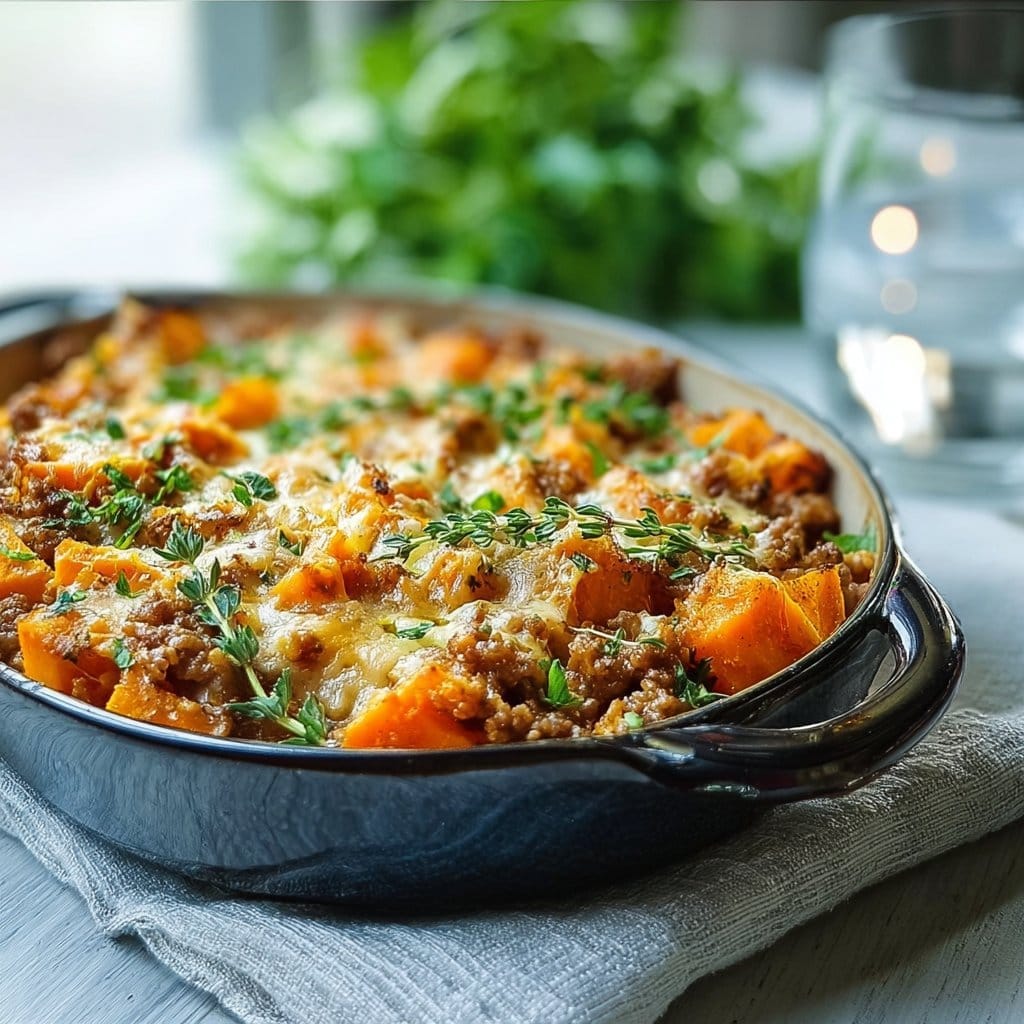 Ground Turkey Sweet Potato Bake Recipe
