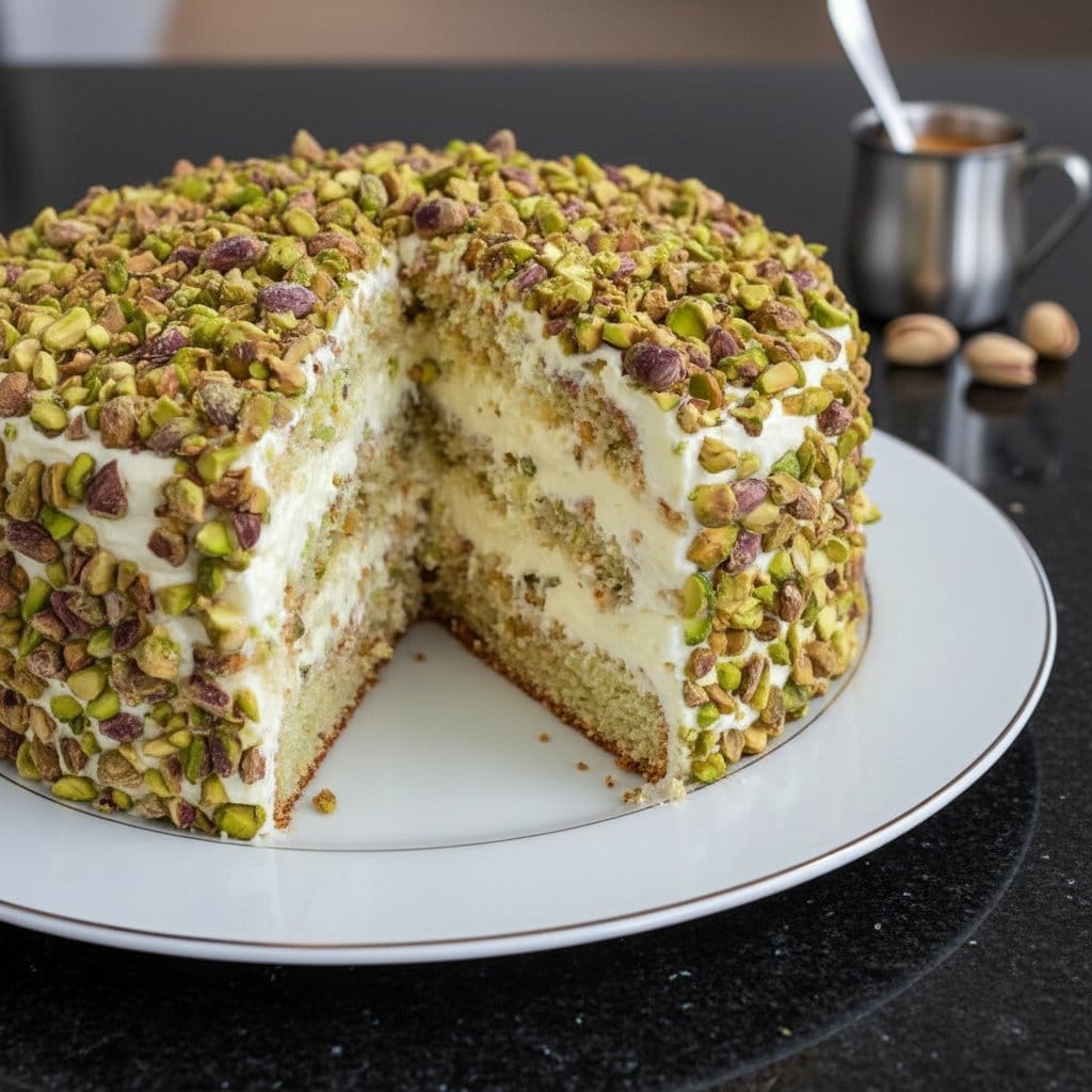 Pistachio Mascarpone Layer Cake: A Dreamy Delight! 4 Pistachio Mascarpone Layer Cake: A Dreamy Delight!