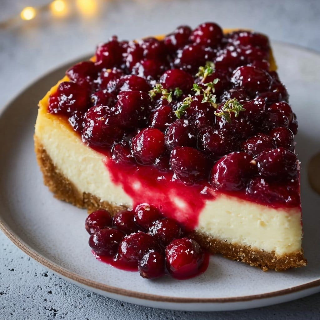 Cranberry Orange Cheesecake 4 Cranberry Orange Cheesecake