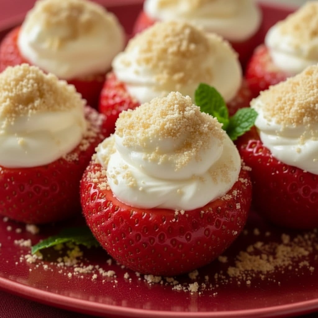 Cheesecake-Stuffed Strawberries