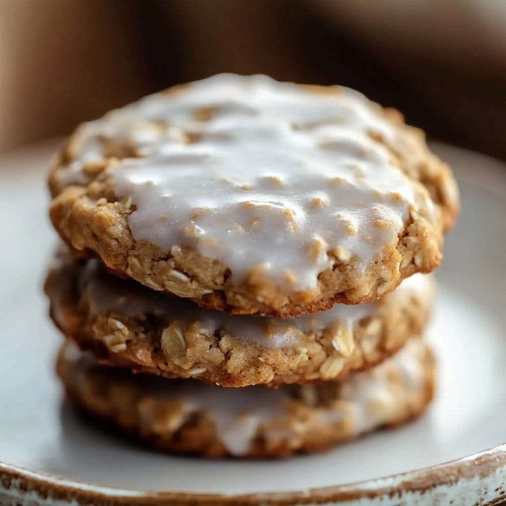 Iced Oatmeal Cookies