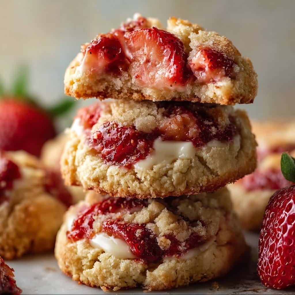Strawberry Cheesecake Cookies