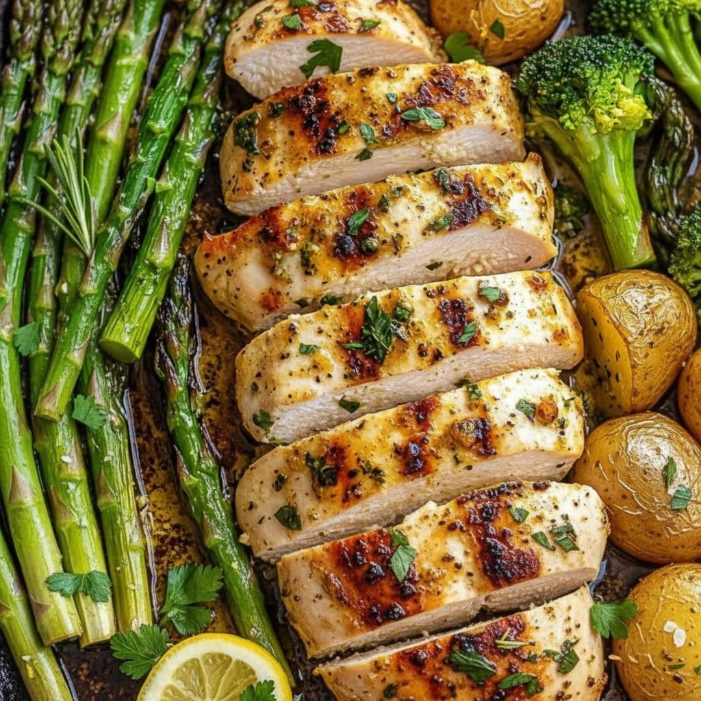 Sheet Pan Garlic Butter Chicken and Veggies
