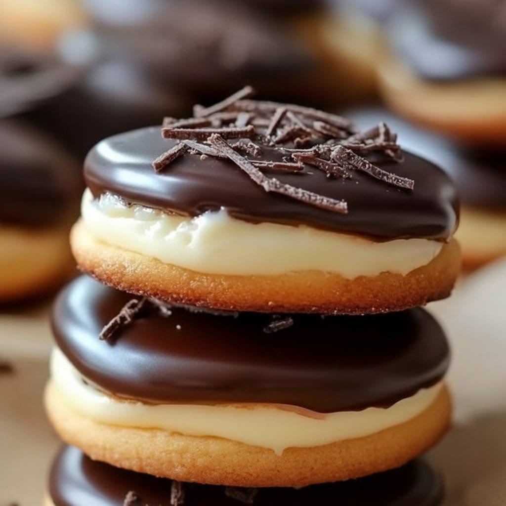 Boston Cream Pie Cookies