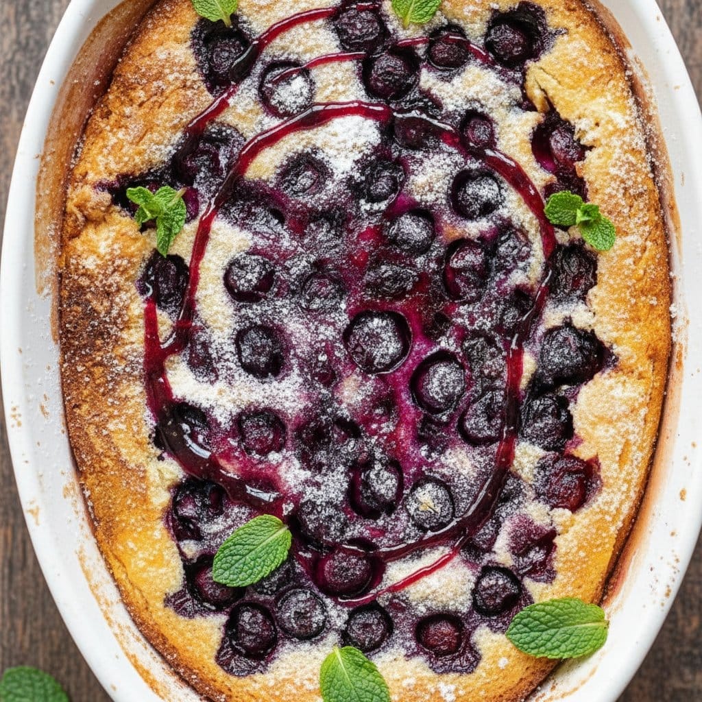 Blueberry and Cherry Clafoutis