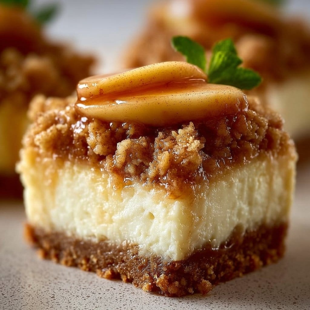 Apple Crisp Cheesecakes
