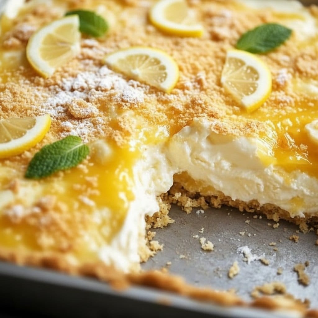 Lemon Cream Cheese Dump Cake