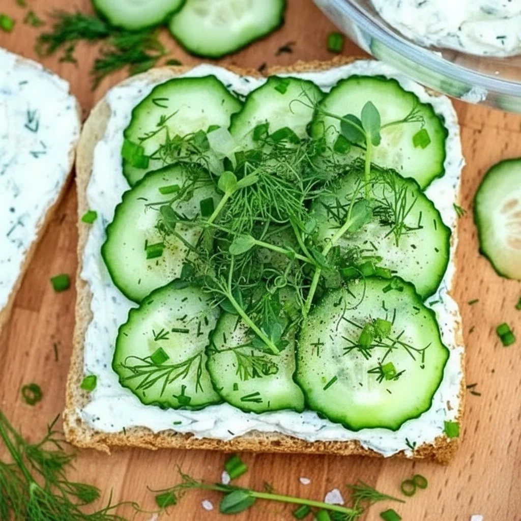 Plate of delicious cucumber sandwiches served at a tea party