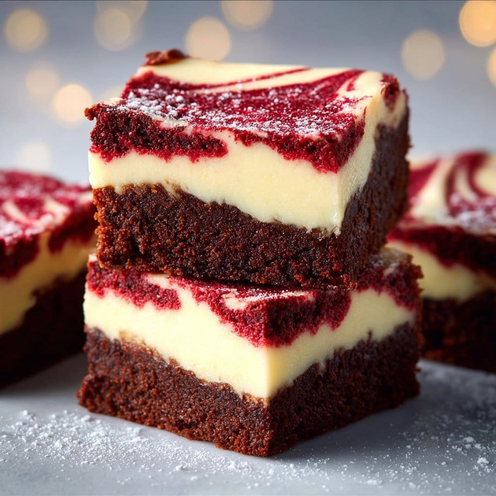 Red Velvet Cheesecake Brownies