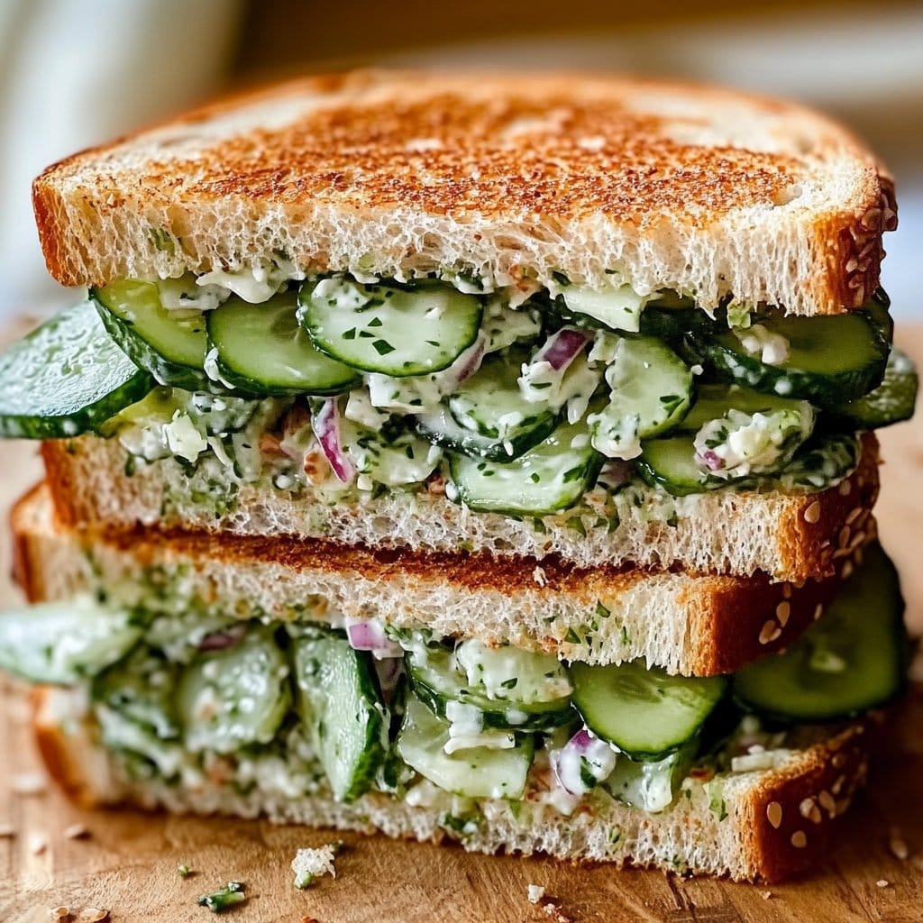 Quick Cucumber Salad Sandwiches 4 Quick Cucumber Salad Sandwiches