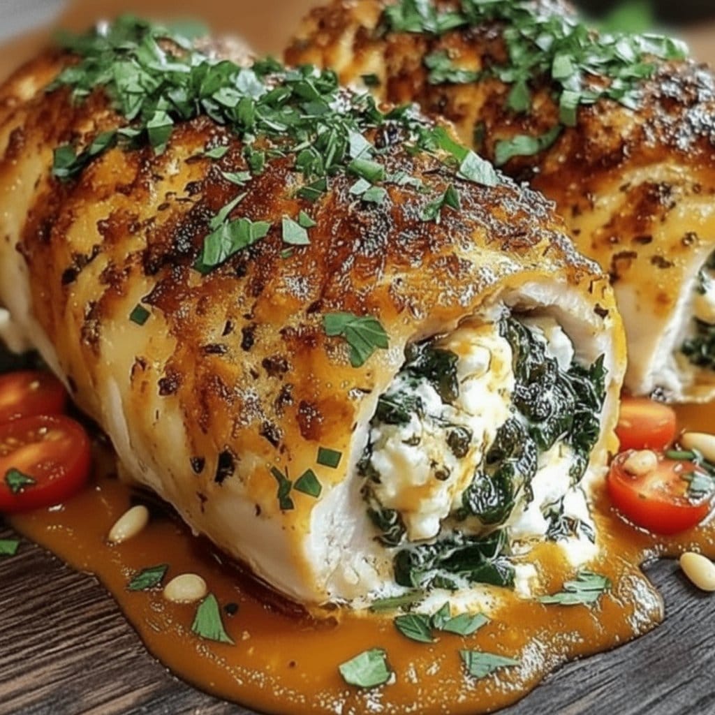 Herbed Ricotta Stuffed Chicken Rolls for a Cozy Dinner Delight 4 Herbed Ricotta Stuffed Chicken Rolls for a Cozy Dinner Delight
