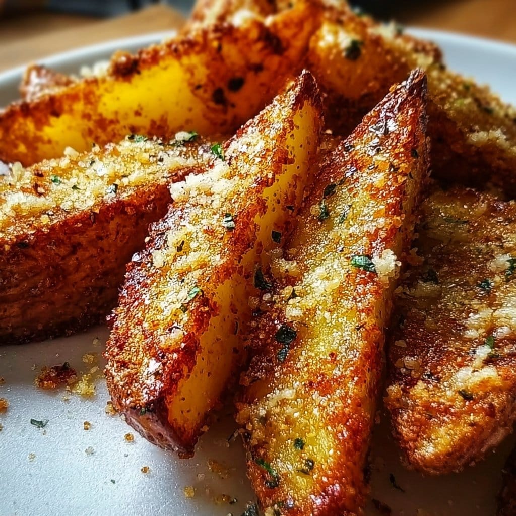 Baked Garlic Parmesan Potato Wedges