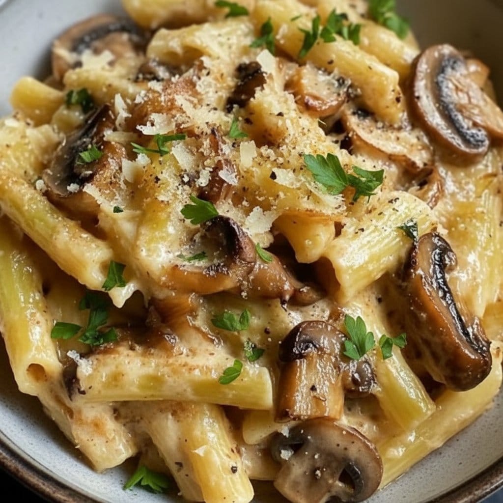 Caramelized Leek and Mushroom Gruyere Pasta 4 Caramelized Leek and Mushroom Gruyere Pasta