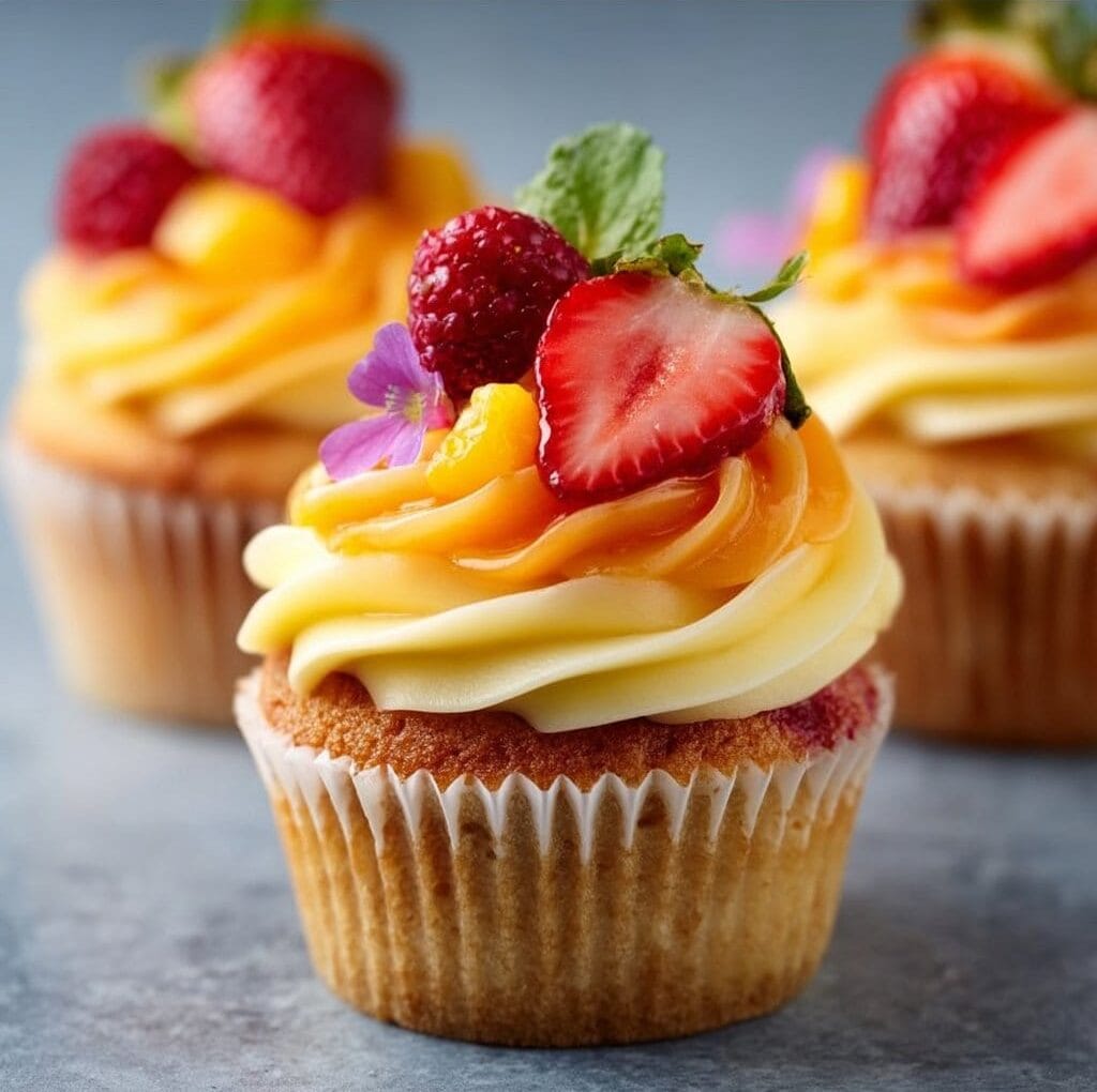 image 8 e1765448169743 Mango Strawberry Sunset Cupcakes: A Delightful Recipe!
