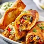 Delicious Southwest Egg Rolls filled with flavorful ingredients and spices