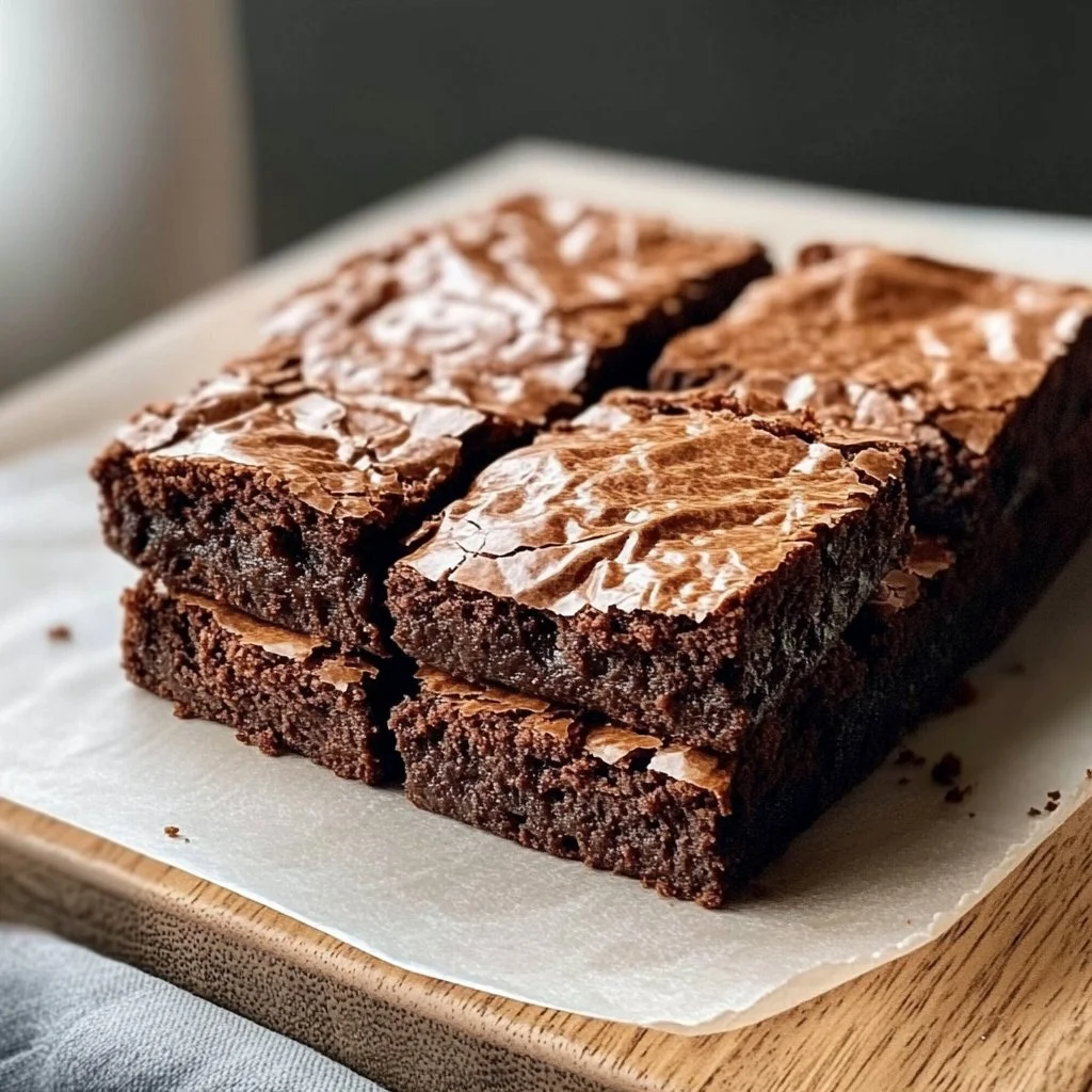 Fudgy sourdough brownies made with sourdough discard for a tasty dessert.