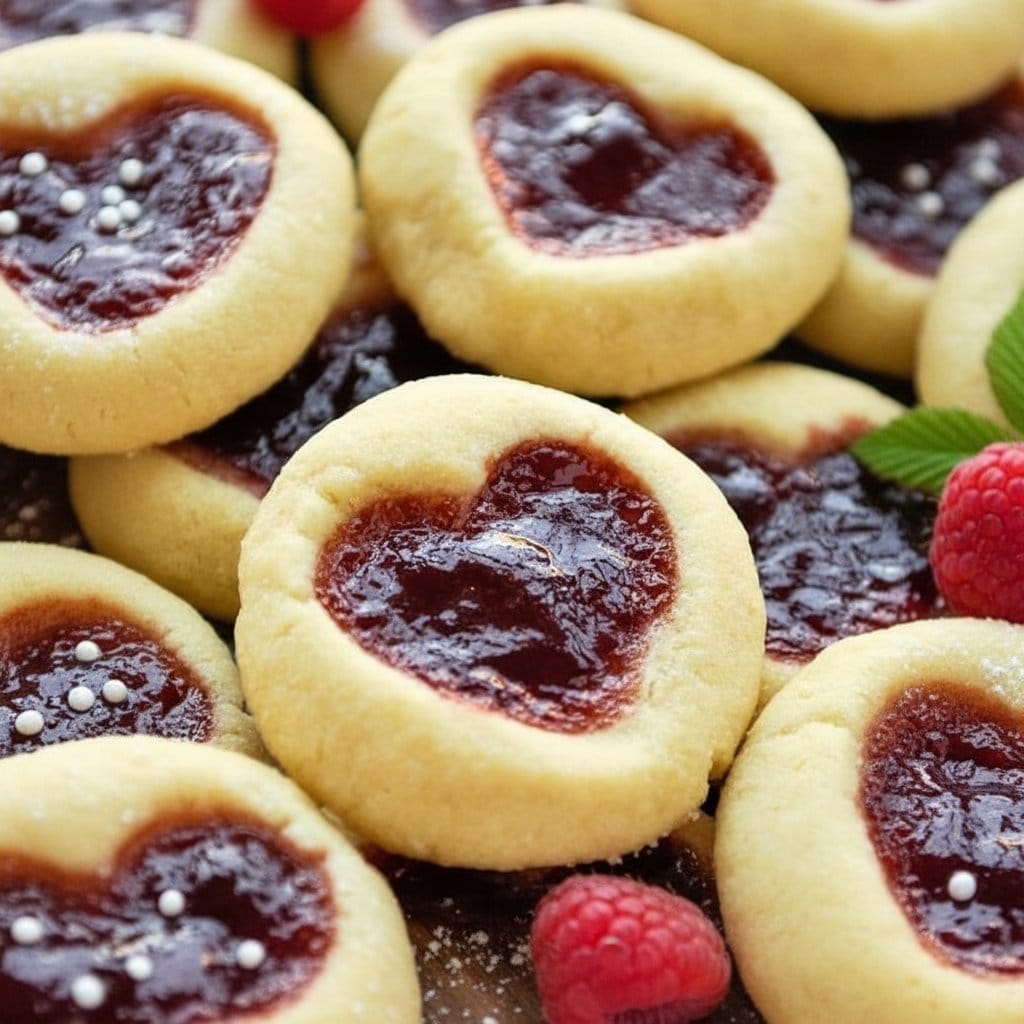 Heart Jam Cookies