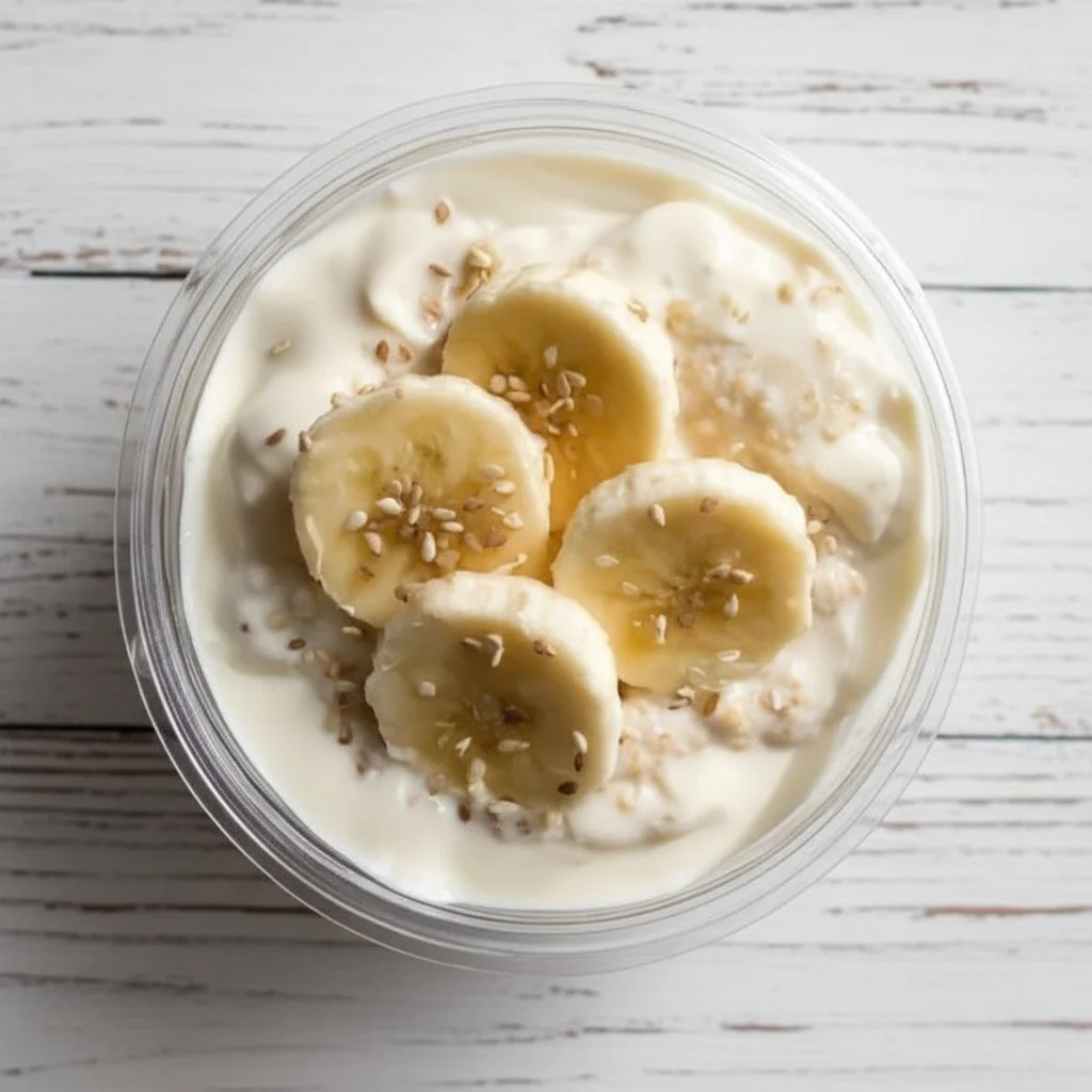 Banana Cream Pie Overnight Oats